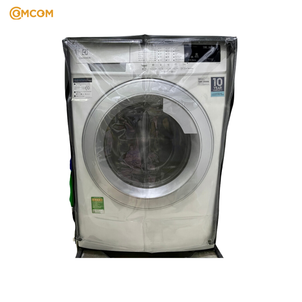 Áo trùm máy giặt cửa trước vải da cao cấp