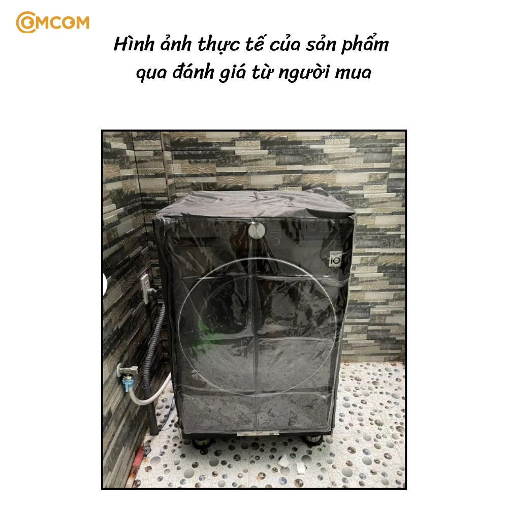 Áo trùm COMCOM trùm kín máy giặt đặt ngoài trời